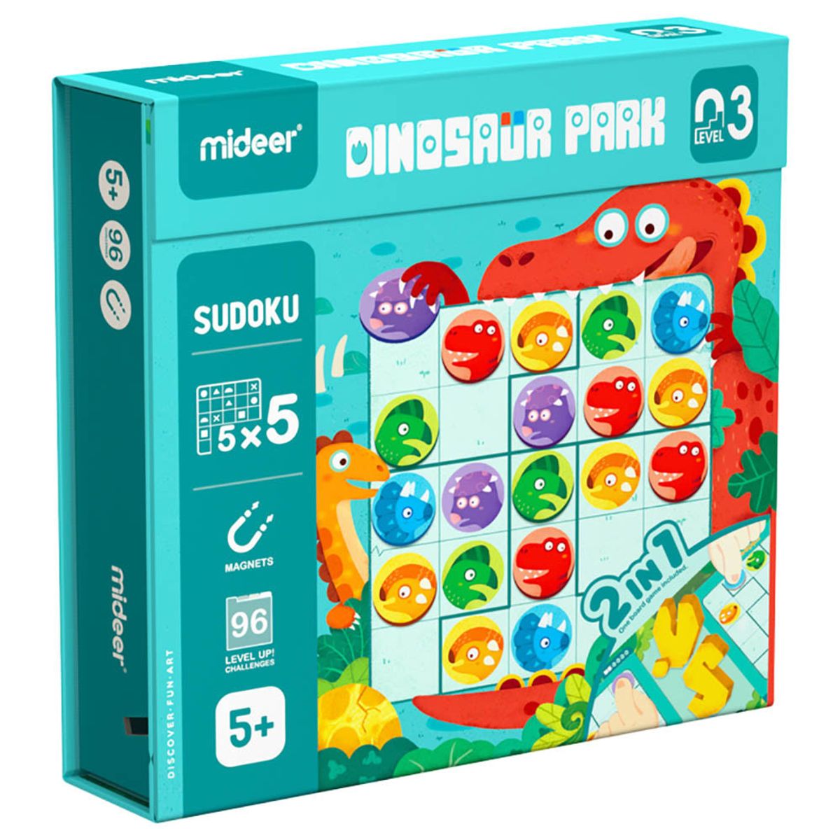 MIDEER - Juego de mesa - Sudoku Dinosaurios