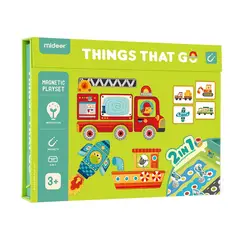 MIDEER - Juego magnético de medios de transporte