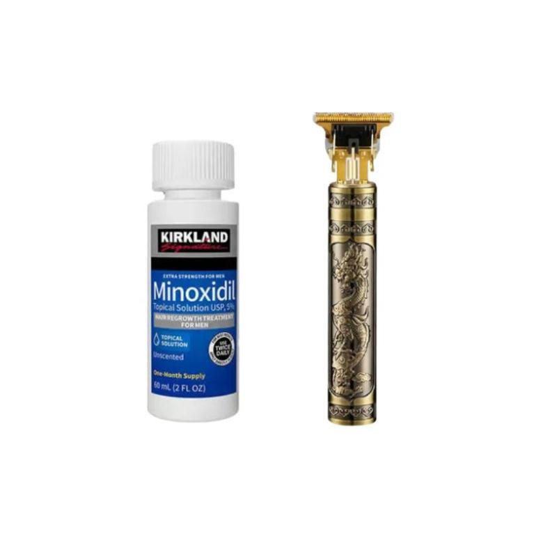 KIRKLAND - MINOXIDIL KIRKLAND TRATAMIENTO 1 MES + MAQUINA TRIMMER T10