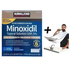 KIRKLAND - MINOXIDIL TRATAMIENTO PARA 6 MESES + CAPA B.