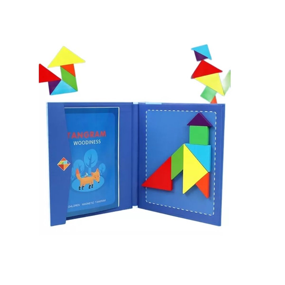 GENERICO - Tangrama Rompecabezas Magnéticos 3D Montessori Didáctico