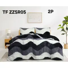 GENERICO - Cubrecamas de Invierno Peludos con Chiporro 2 P Multicolor TFZZSR55