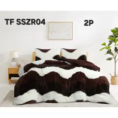 GENERICO - Cubrecamas de Invierno Peludos con Chiporro 2 P Multicolor TFZZSR04