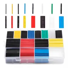 EDWINAYY - Kit Tubos Termoretractil Colores Mixtos 580 Pza Aislamiento