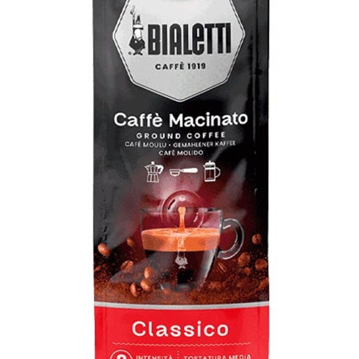 BIALETTI - Café Molido Italiano Bialetti Macinato Classico 250 Gr