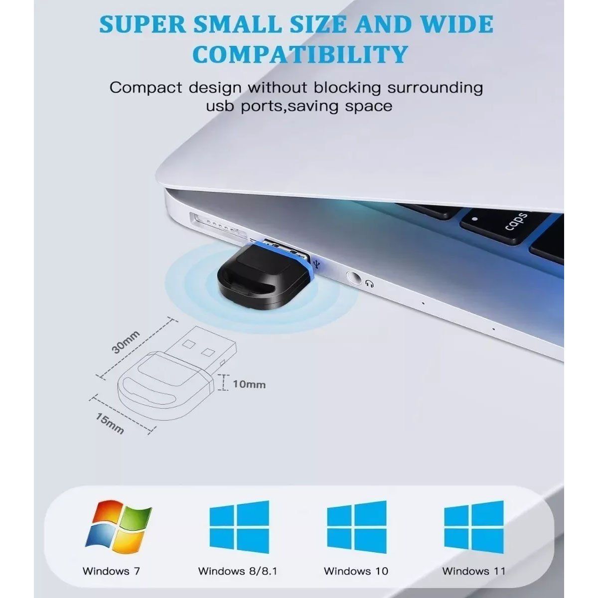 EDWINAYY - Transmisor Y Receptor Bluetooth 5.0 Usb De Pc Audio Teléfono