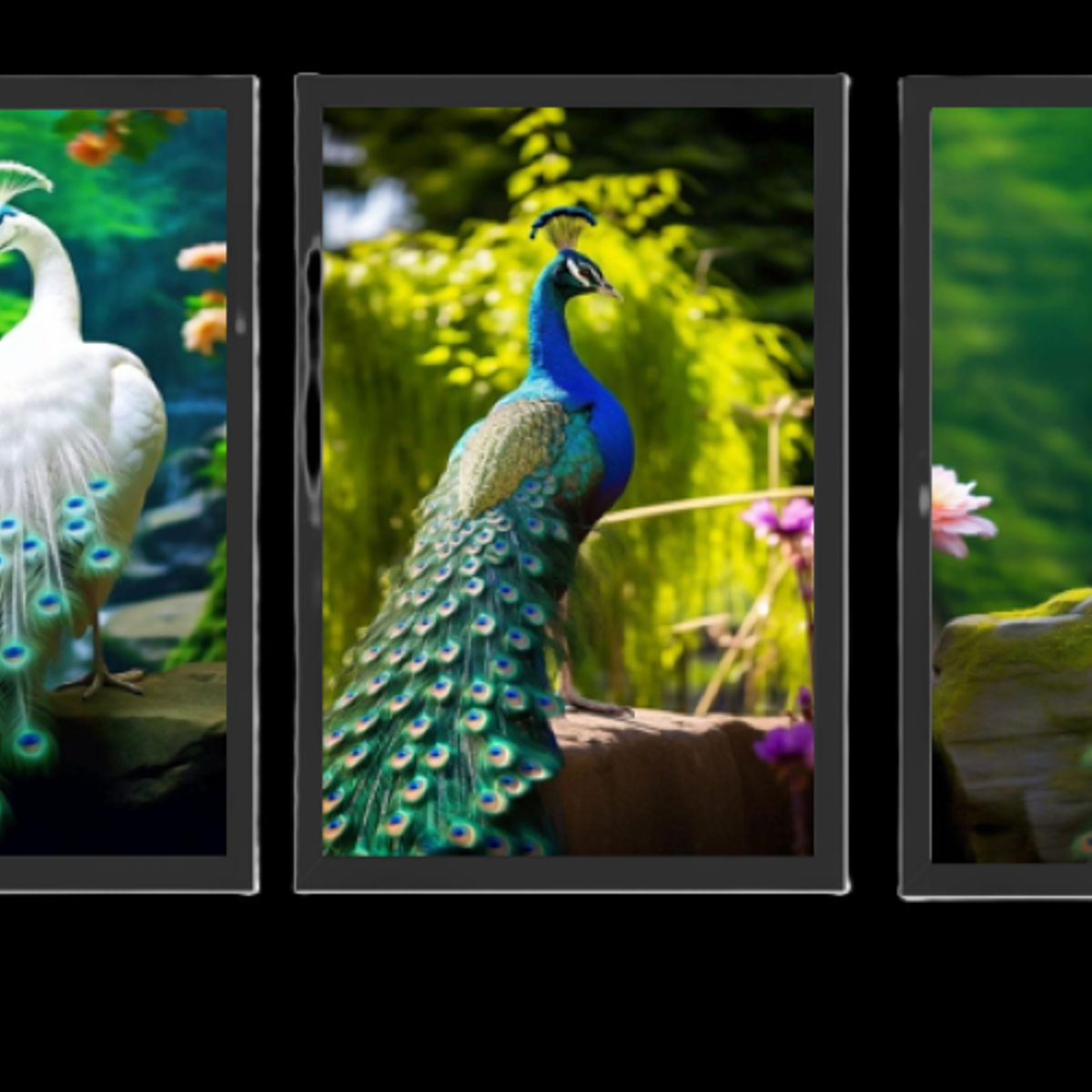 GENERICO - Cuadros decorativos Belleza Natural Pack X 3 Uds   35X50cm C/u