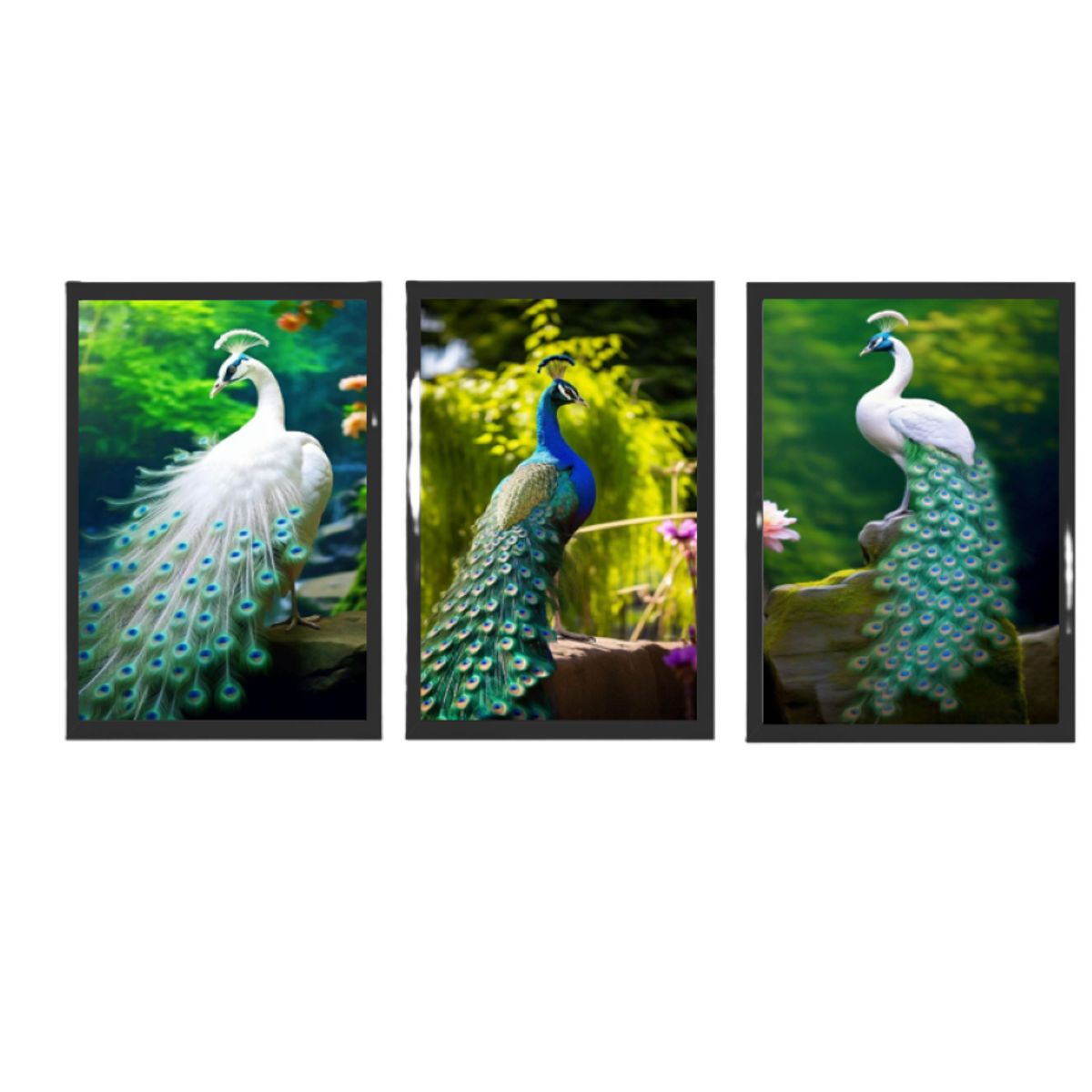 GENERICO - Cuadros decorativos Belleza Natural Pack X 3 Uds   35X50cm C/u