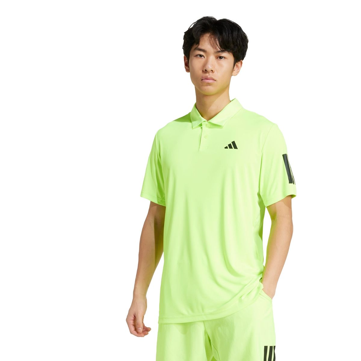 ADIDAS - Polera Cuello Camisa de Tenis Club 3 Tiras