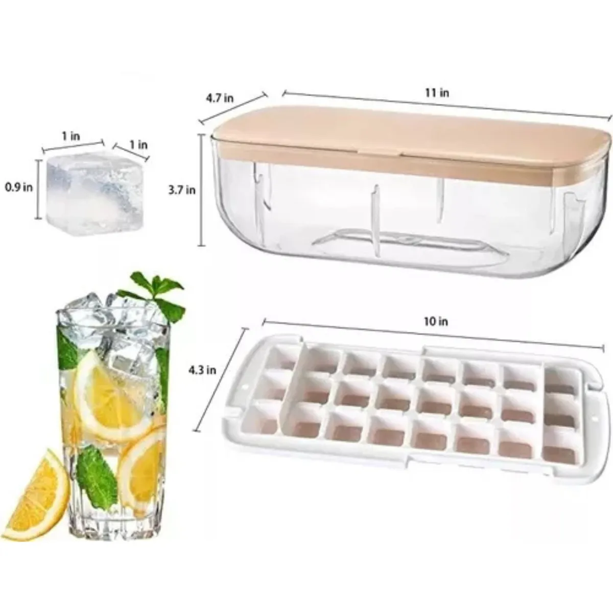 GENERICO - Hielera Doble Moldes - 48 Espacios