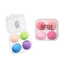 GENERICO - Caja Con 4 Esponjas Para Maquillaje Con Estuche