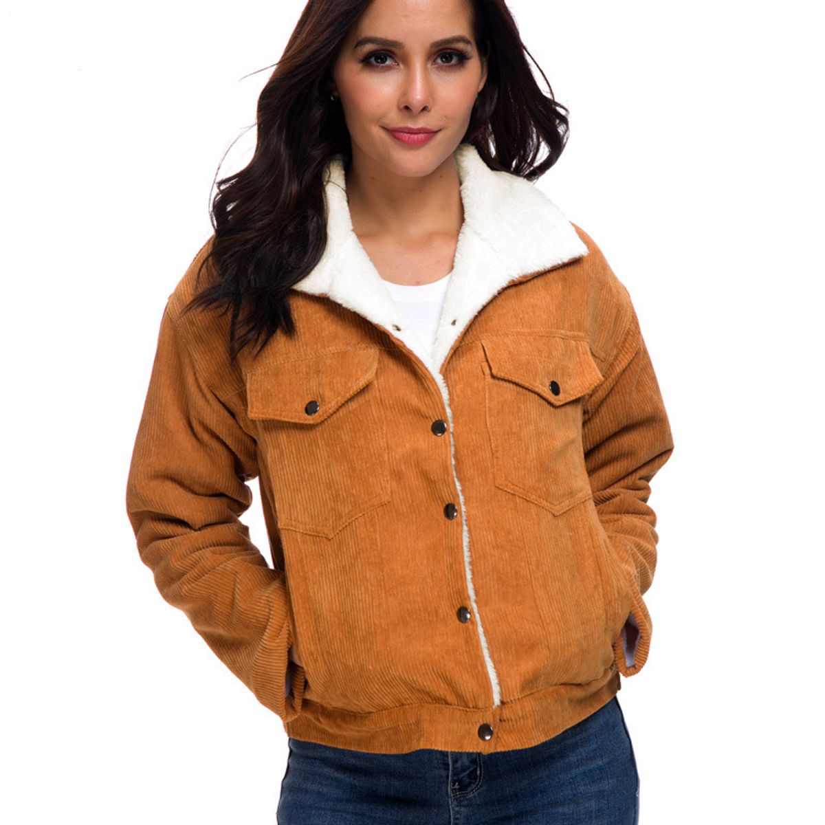 GIOIO - Chaqueta Acolchada Miveni De Pana Para Mujer