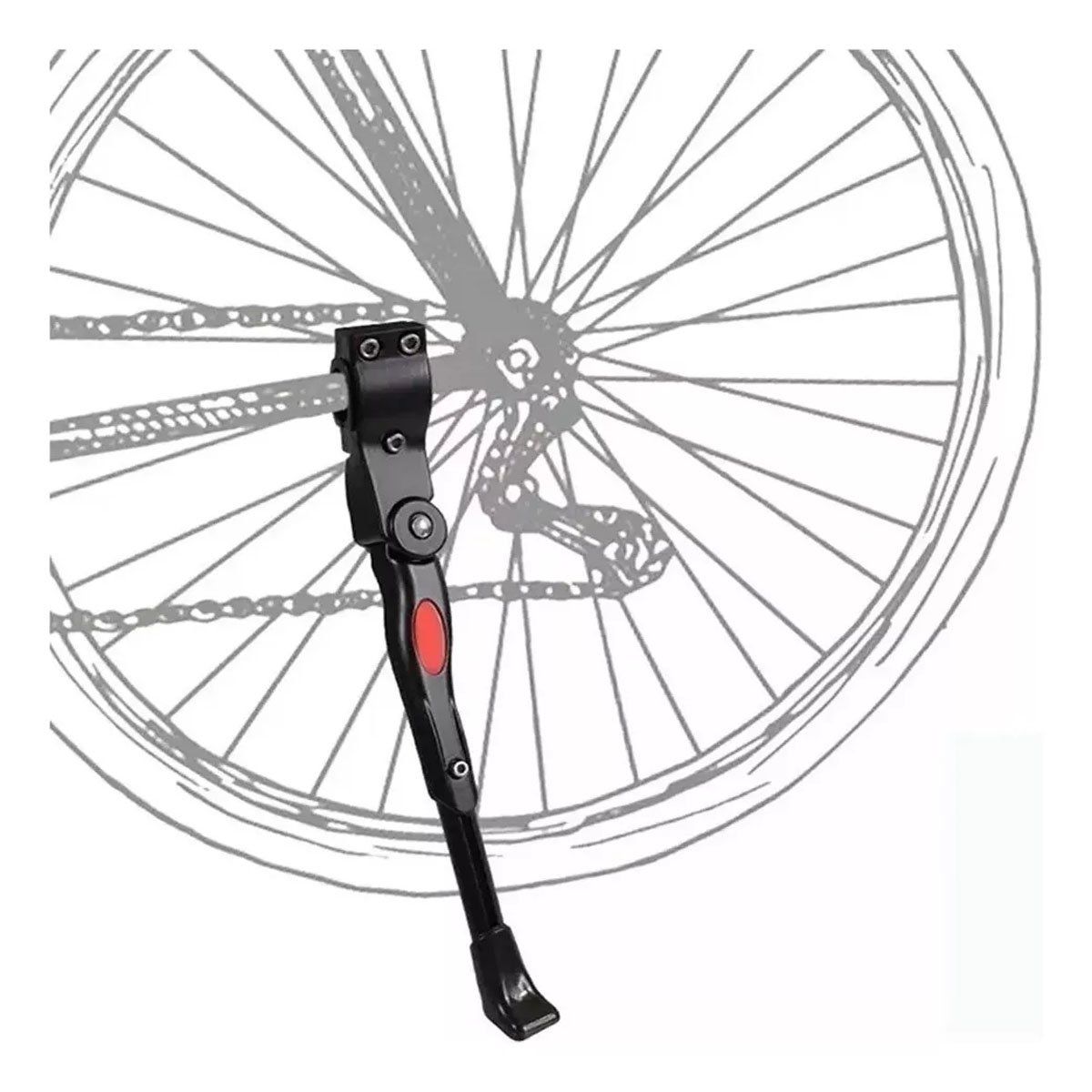 EDWINAYY - Pata Pie De Apoyo Ajustable Soporte Para Bicicleta Con Perno