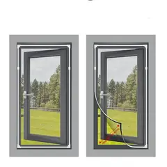 AIZO - Mosquitero Magnético Fibra Vidrio Para Puertas y Ventanas gris