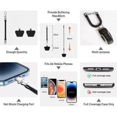 Imagen 2 del producto Correa Antirrobo Retráctil Con Mosquetón Para Celular
