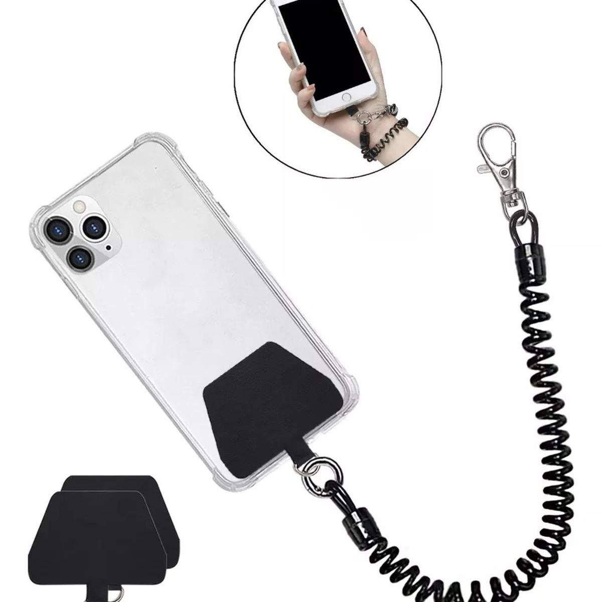KUANGYE - Correa Antirrobo Retráctil Con Mosquetón Para Celular Kuangye