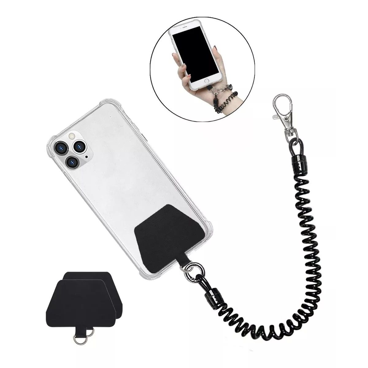 KUANGYE - Correa Antirrobo Retráctil Con Mosquetón Para Celular Kuangye