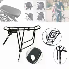 EDWINAYY - Parrilla Bicicleta Con O Sin Freno De Disco Alforjas Oferta