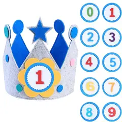 GENERICO - Corona De Cumpleaños Para Niños Números Intercambiables 0-9