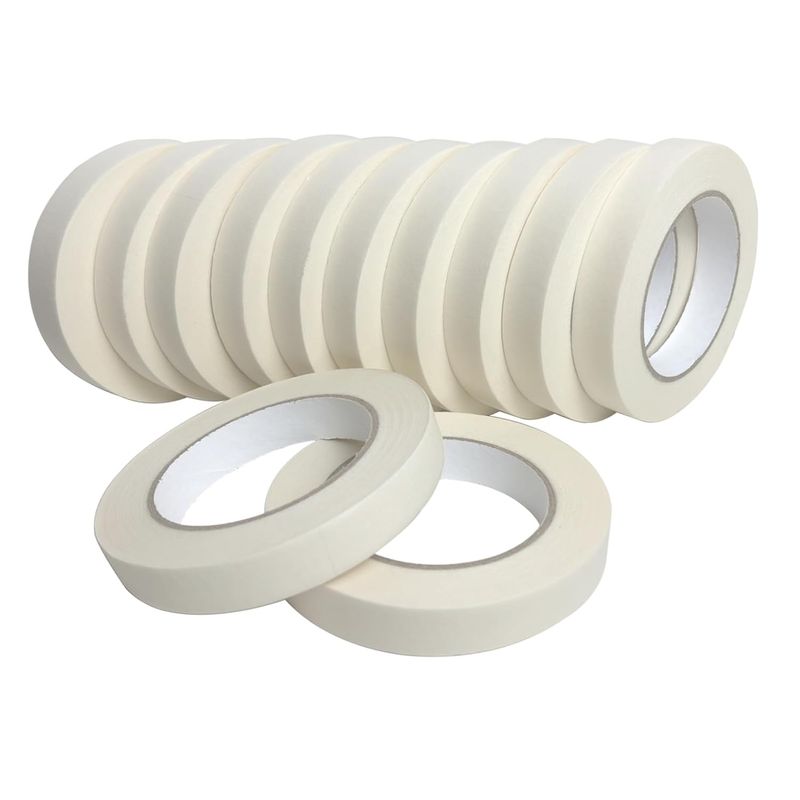 GENERICO - Cinta De Papel Masking Tape 2cmx15 Yard  Pack 14 Unidades
