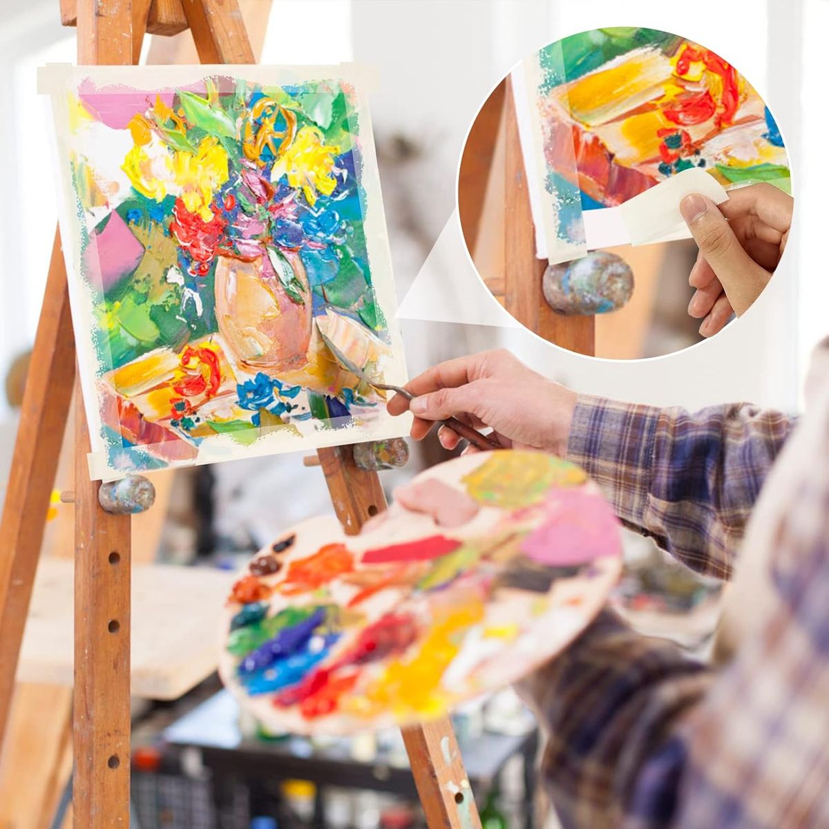 GENERICO - Cinta De Papel Masking Tape 2cmx15 Yard  Pack 14 Unidades