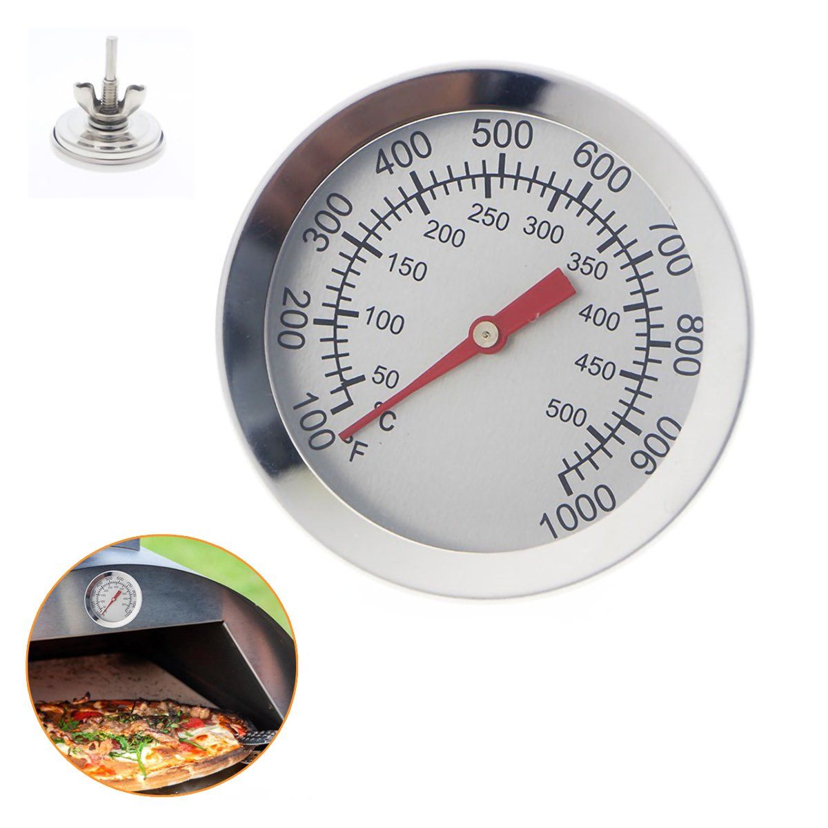 GENERICO - Termometro De Horno Barro Cocina A Gas Indicador Temperatura