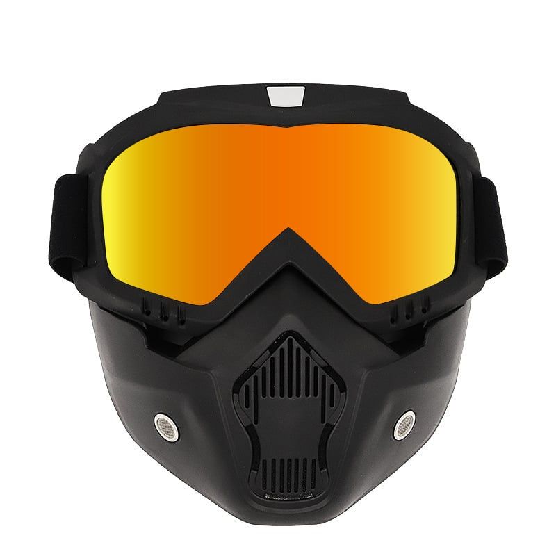 EDWINAYY - Mascara Integrada Con Antiparras Gafas Desmontable Ajuste
