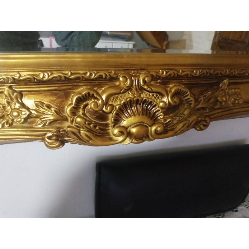 GENERICO - ESPEJO DORADO PELUQUERIA NORMANDO PROVENZAL VINTAGE