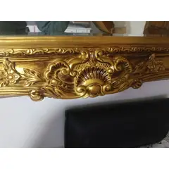 GENERICO - ESPEJO DORADO PELUQUERIA NORMANDO PROVENZAL VINTAGE