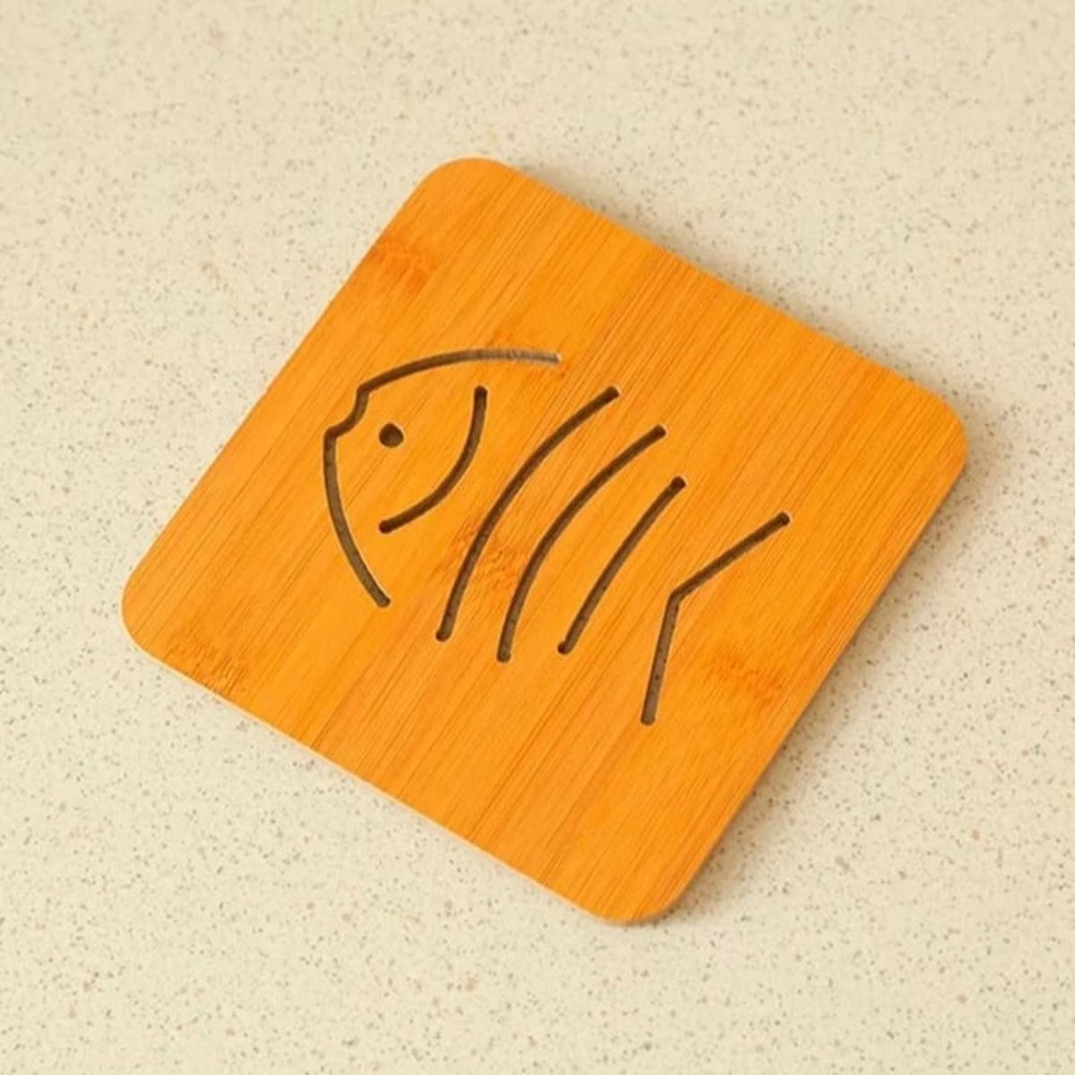 GENERICO - Posa Funtes De Bamboo Apoya Tazas