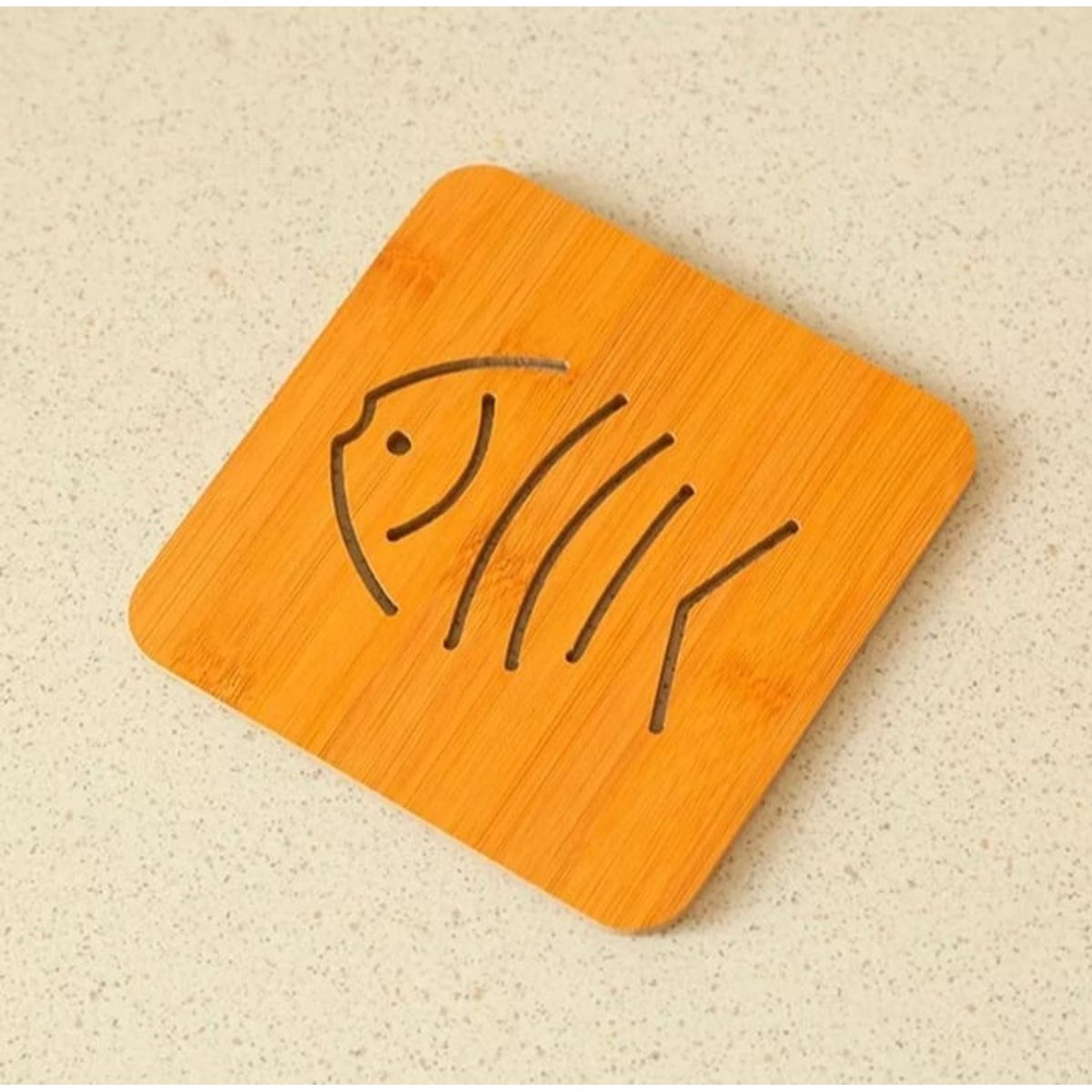 GENERICO - Posa Funtes De Bamboo Apoya Tazas