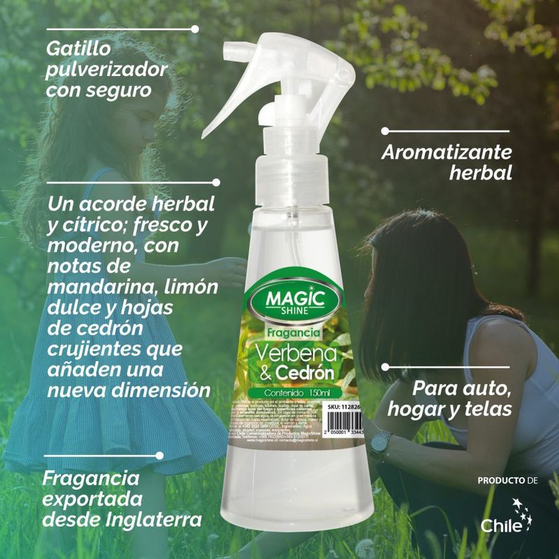 MAGICSHINE - Aromatizante Verbena & Cedrón - 150 ML - Magicshine