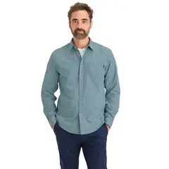 DOCKERS - Camisa Hombre Ultimate LS Regular Fit Azul