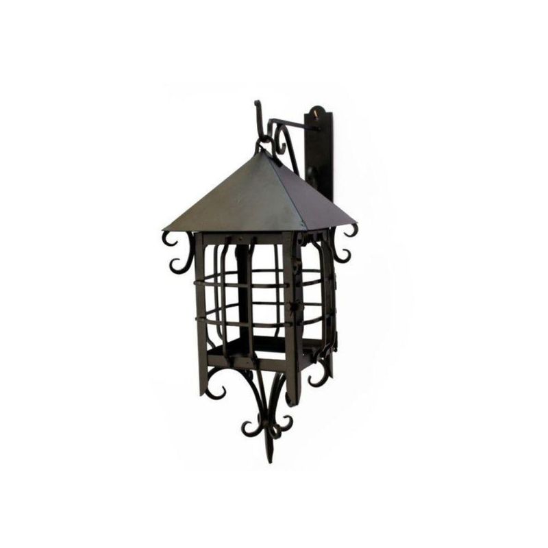 BOSCO - FAROL COLONIAL CON ESCUADRA - Negro