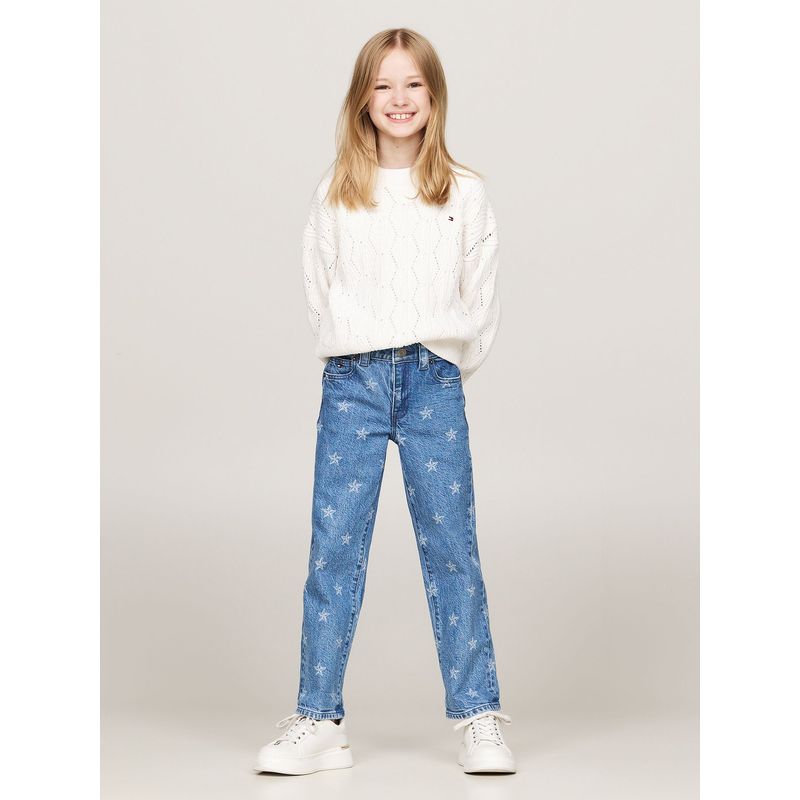 TOMMY HILFIGER - Jeans All Over Stars Azul Tommy Hilfiger