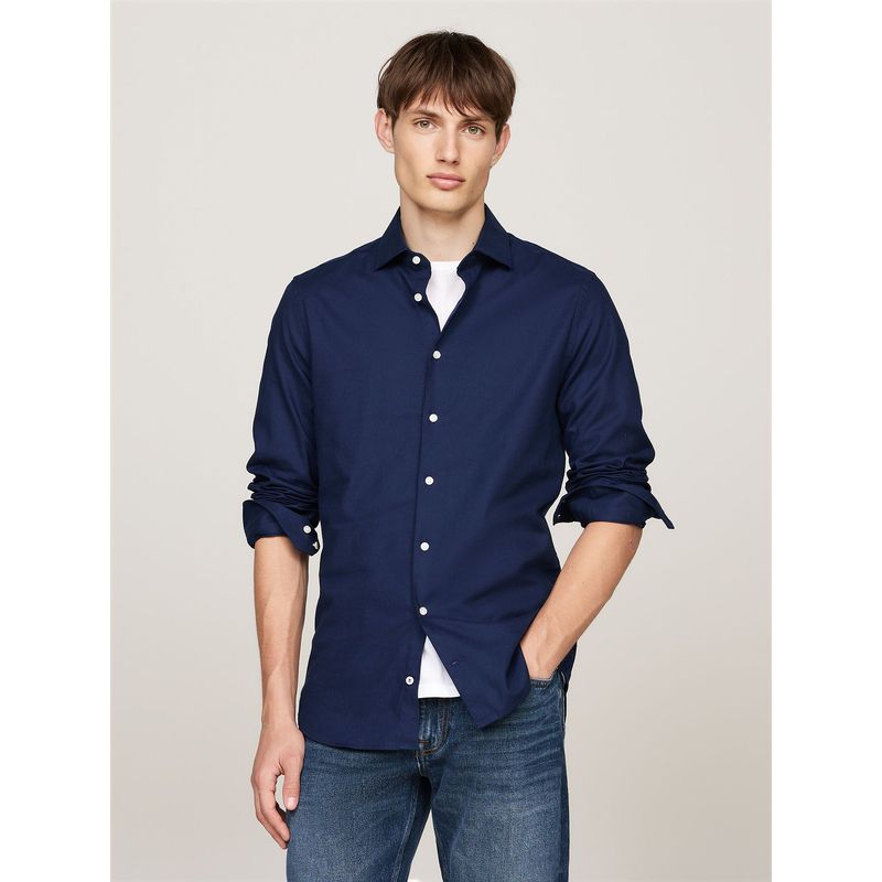TOMMY HILFIGER - Camisa En Tejido Dobby Slim Fit Multicolor Tommy Hilfiger
