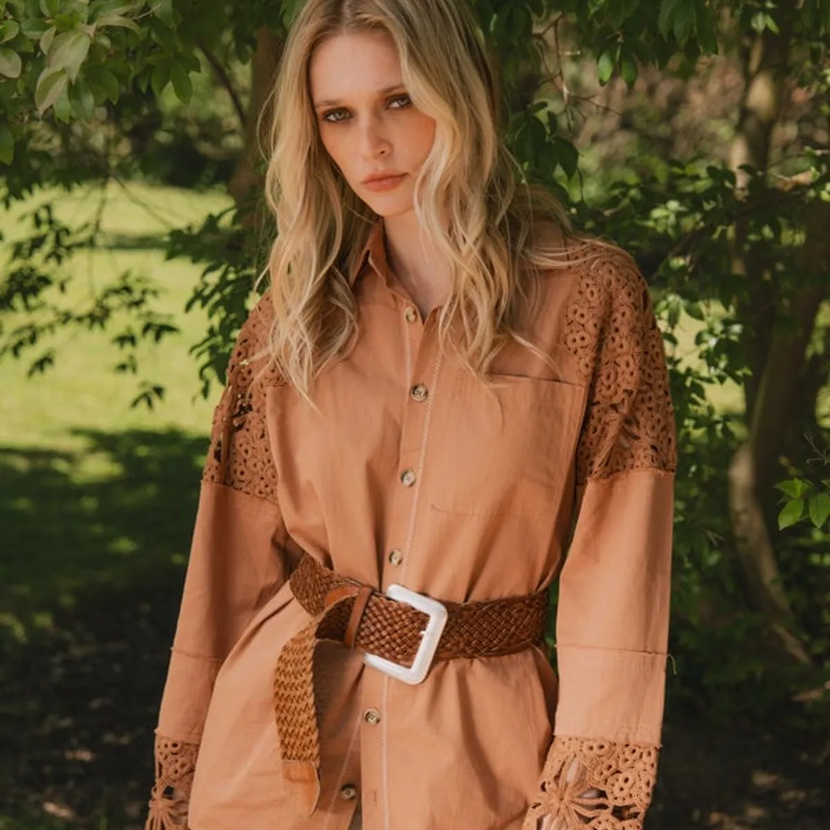 RUPHA - BLUSA CERDEÑA CARAMEL RUPHA