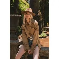 RUPHA - BLUSA CERDEÑA CAFÉ