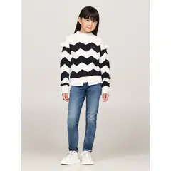 TOMMY HILFIGER - Jeans Nora Con Logo Azul