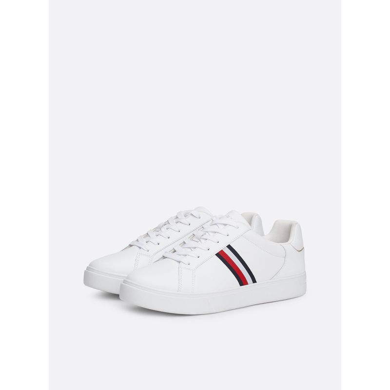 TOMMY HILFIGER - Zapatillas De Cuero Essential Blanco Tommy Hilfiger