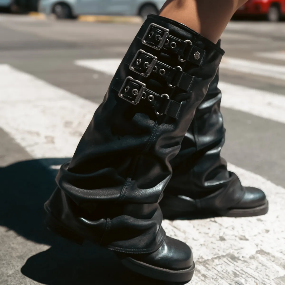 CHALADA - Bota Mujer Negro Casual Chalada Biker-7