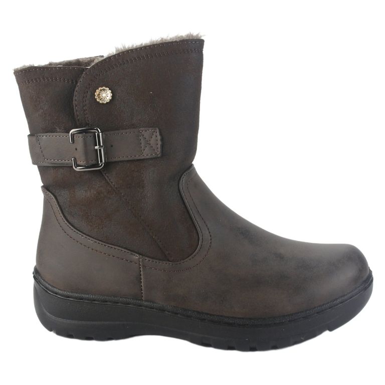 Botin Mujer Cafe Casual Qual-7 Cafe 37