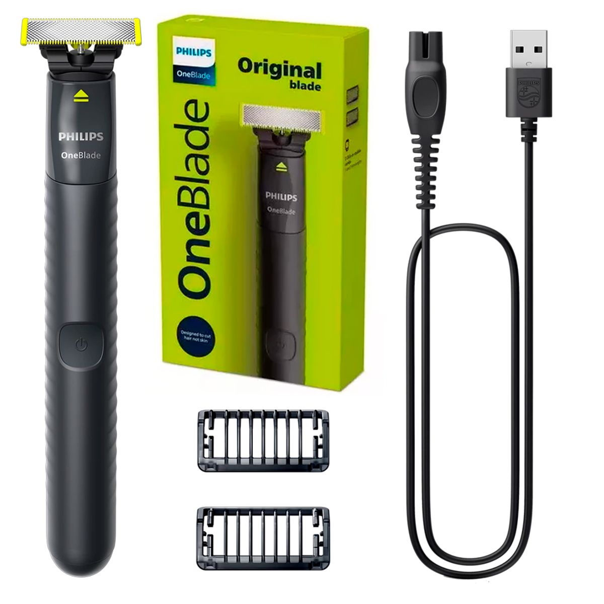 PHILIPS - Afeitadora Facial Perfiladora Maquina de afeitar original one blade