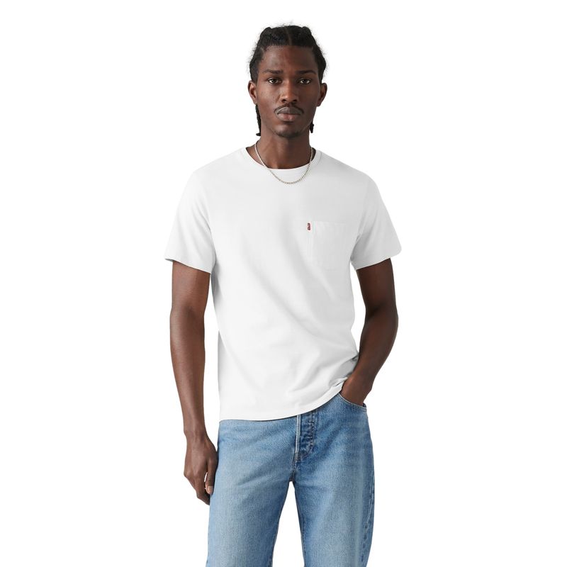 LEVIS - Polera Hombre The Hw Pocket Tee Blanco Levis