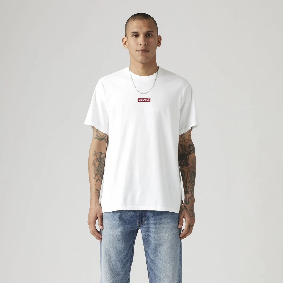 LEVIS - Polera Hombre Relaxed Baby Tab Blanco Levis