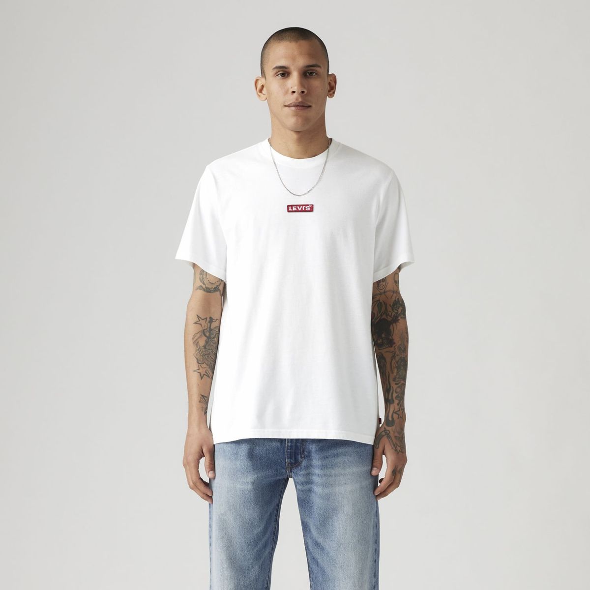 LEVIS - Polera Hombre Relaxed Baby Tab Blanco Levis