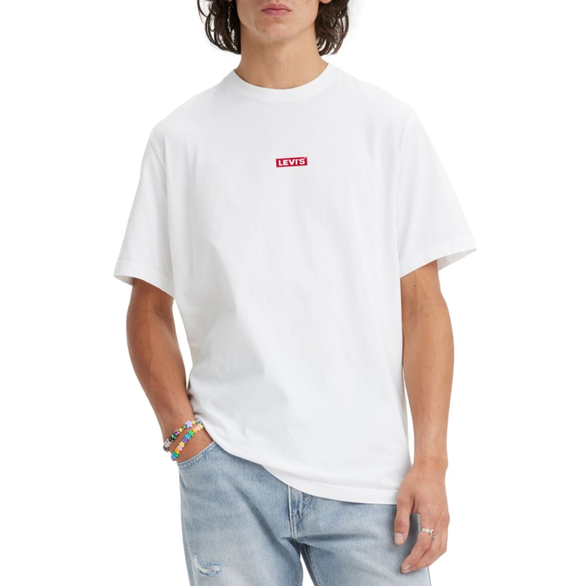 LEVIS - Polera Hombre Relaxed Baby Tab Blanco Levis