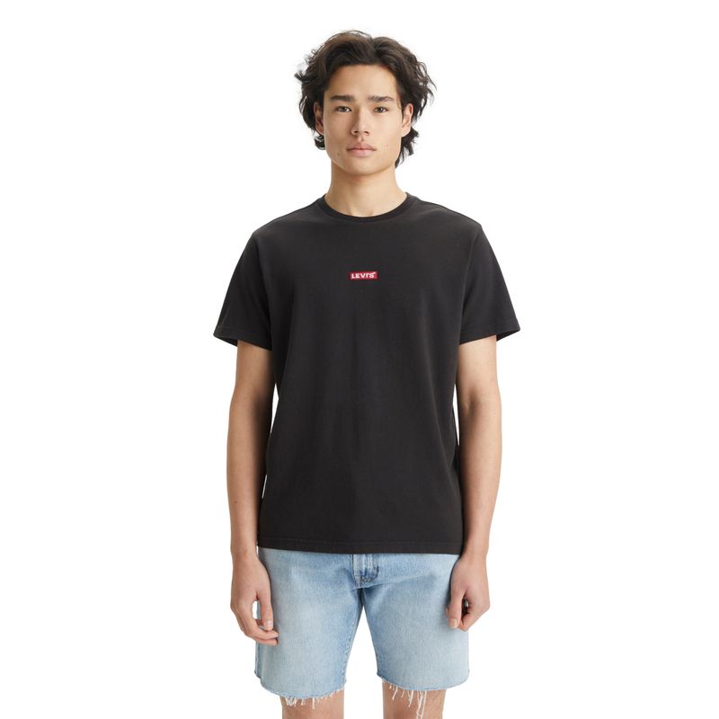 LEVIS - Polera Hombre Ss Relaxed Baby Tab T Negro Levis