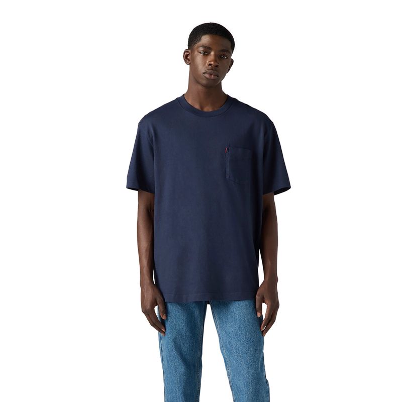 LEVIS - Polera Hombre The Hw Pocket Tee Azul Levis