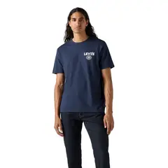 LEVIS - Polera Hombre Graphic Crewneck Tee Azul